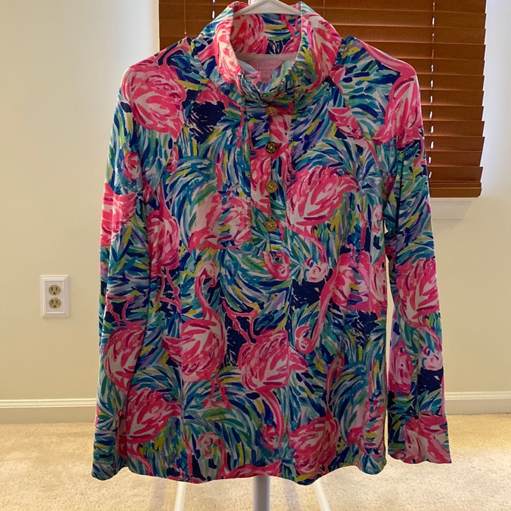 EUC Lilly Pulitzer Windsor Pullover in Flamenco Beach